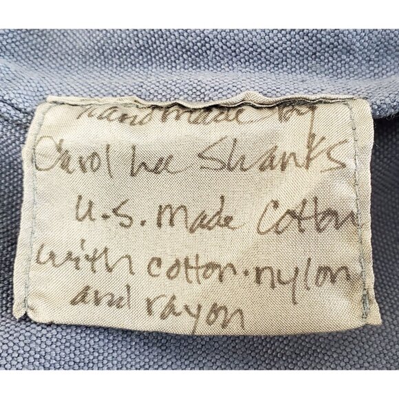 CAROL LEE SHANKS Womens Vintage Handmade Quilted Patchwork Jacket Coat Kimono - Picture 7 of 10